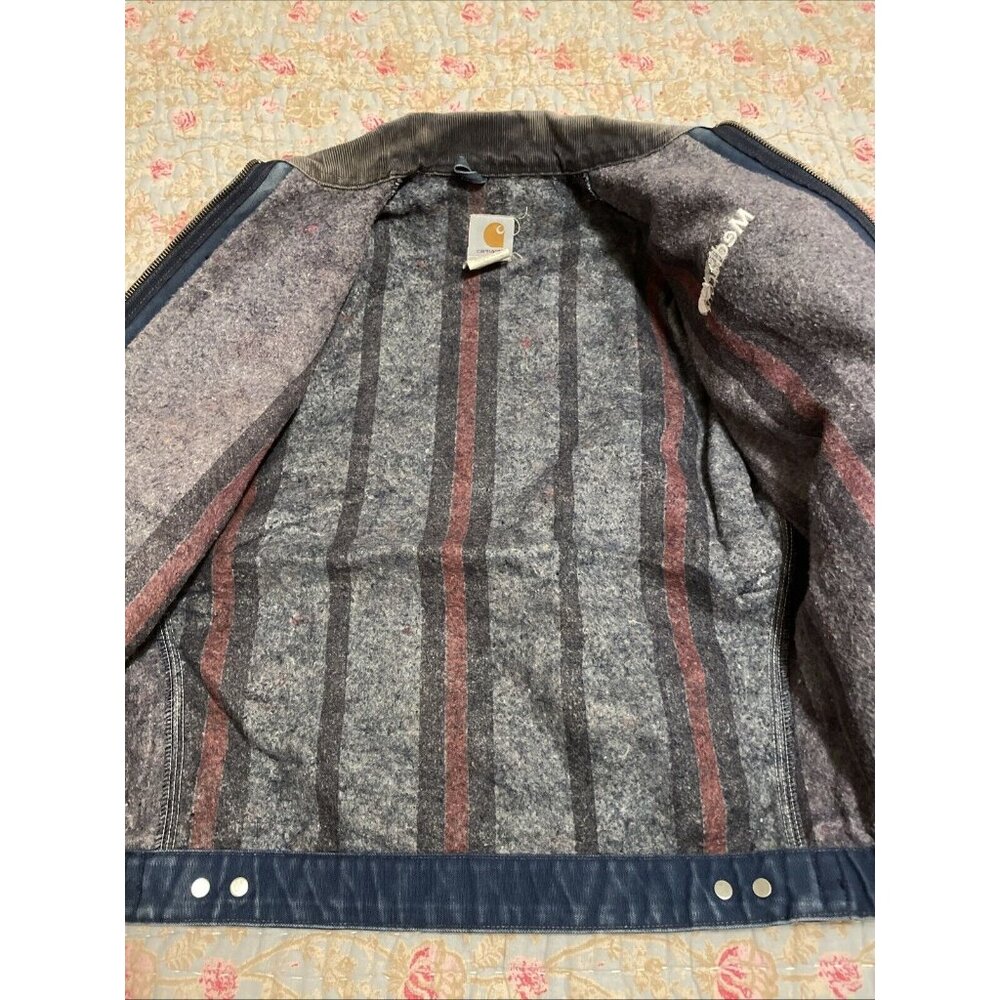 carhartt detroit jacket Jo1 Navy Size Medium - Picture 10 of 10